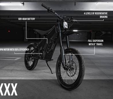 Talaria XXX E-Bike (Luna Black) Electric Street Bike