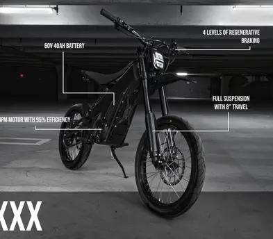 Talaria XXX E-Bike (Luna Black) Electric Street Bike