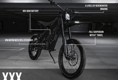 Talaria XXX E-Bike (Luna Black) Electric Street Bike