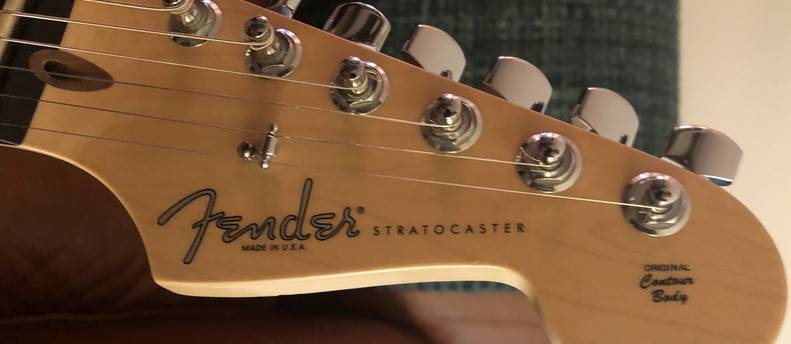 Fender American Stratocaster Electric Guitar, Case, Stand
