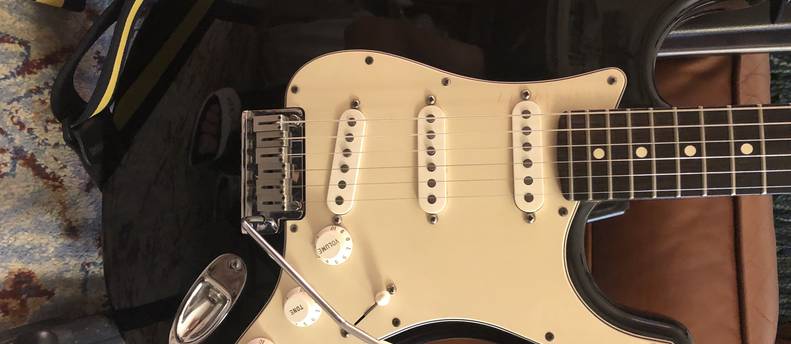 Fender American Stratocaster Electric Guitar, Case, Stand