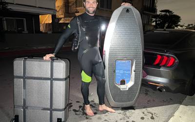 Foil - electric foil hydrofoil wingfoil rental in Newport Beach