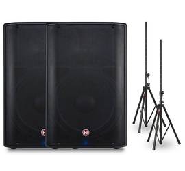 Harbinger VARI V2212 speakers + stands