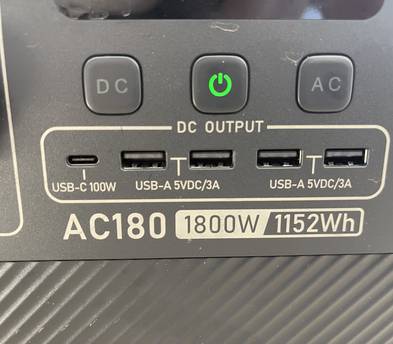 BLUETTI Ac180 Solar Generator 1152wh