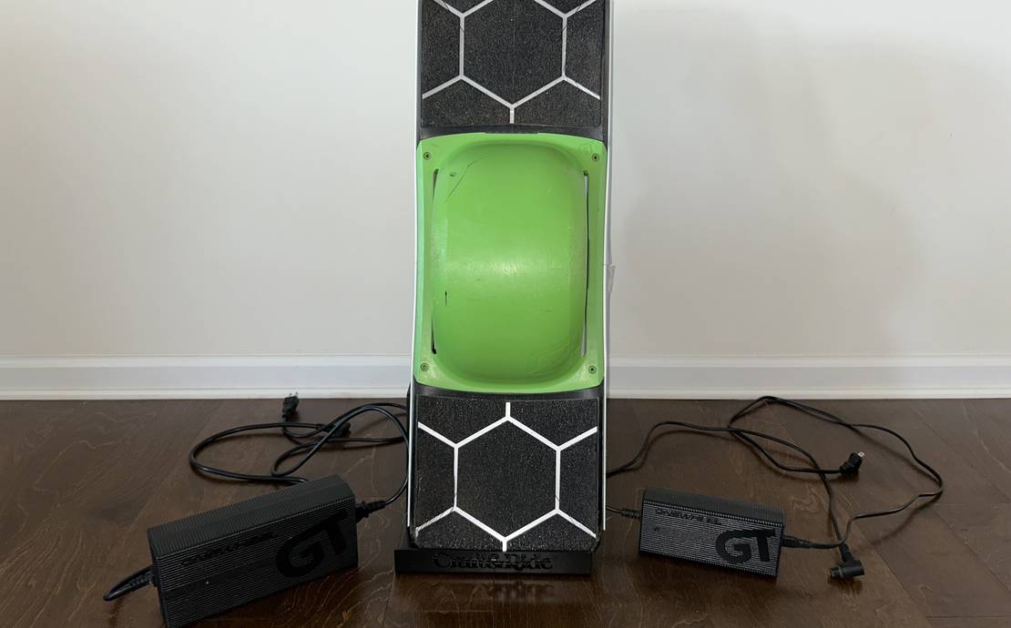 Onewheel GT +fast charger (PEV) with soft ride tire and cushioned footpads