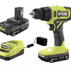 Power Drill Ryobi ONE+ 18V Cordless 1/2 in