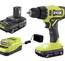 Power Drill Ryobi ONE+ 18V Cordless 1/2 in