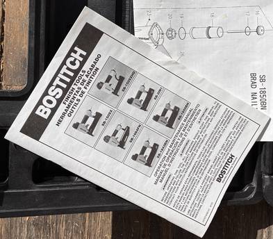 Bostitch Brad Nailer 5/8”-2” Range