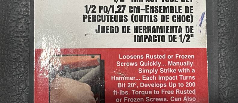 1/2” HAND IMPACT TOOL SET