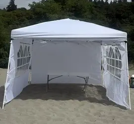 10x10ft White Pop-Up Canopy Tent – Parties & Outdoor Events