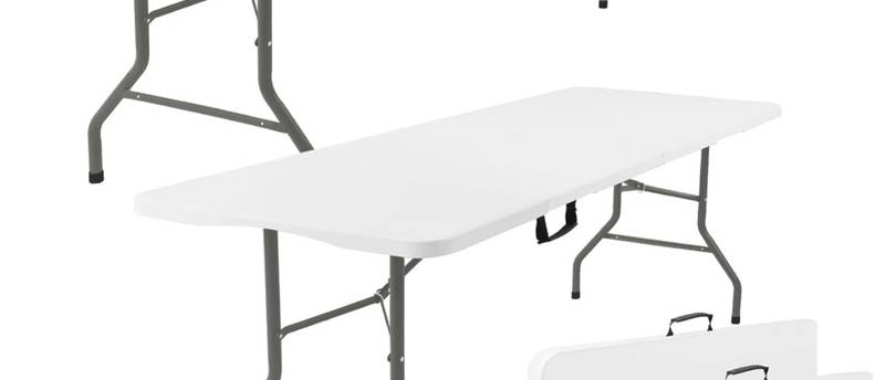 2 5ft White Foldable Tables – Party & Event