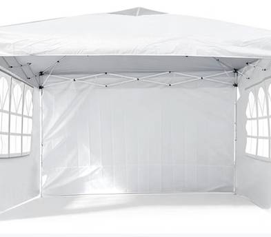 10x10ft White Pop-Up Canopy Tent + 2 White Foldable Tables – Party & Event Set