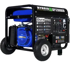 DuroMax XP12000EH Generator-12000 Watt Gas or Propane Powered Home Back Up & RV Ready, 50 State Approved Dual Fuel Electric Start Portable Generator