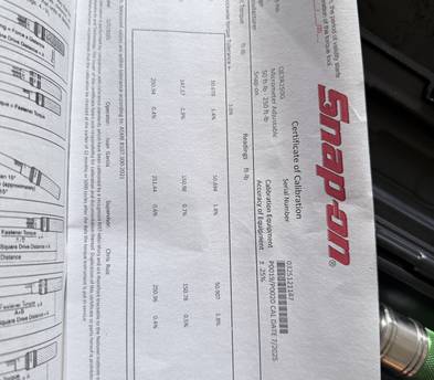 Snap On 1/2 Torque Wrench