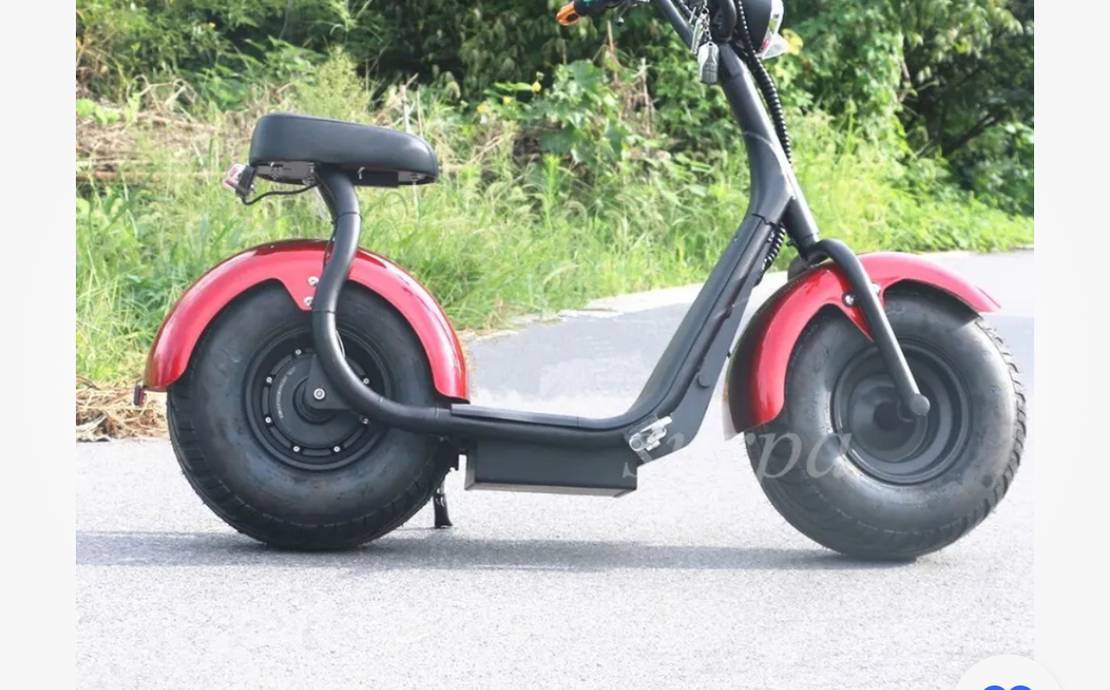 2000w E-Loco Fat Tire Electric Scooter Bike 35mph 30 per charge