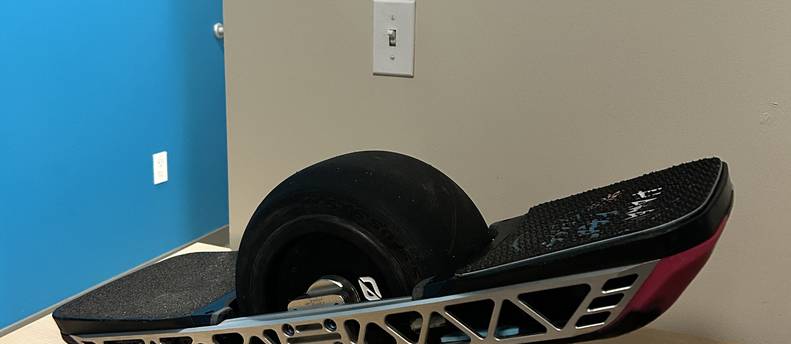 Onewheel GT, lowboy footpads, bang bumpers, saber tech rails
