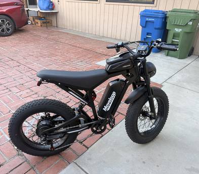 Moveloop Electric Bike for Adults, 750W 28MPH Ebike, 48V 15.6AH Battery 20i Fat Tire Mountain E-Bike, Up to 70 Miles Range, Full Suspension, UL 2849