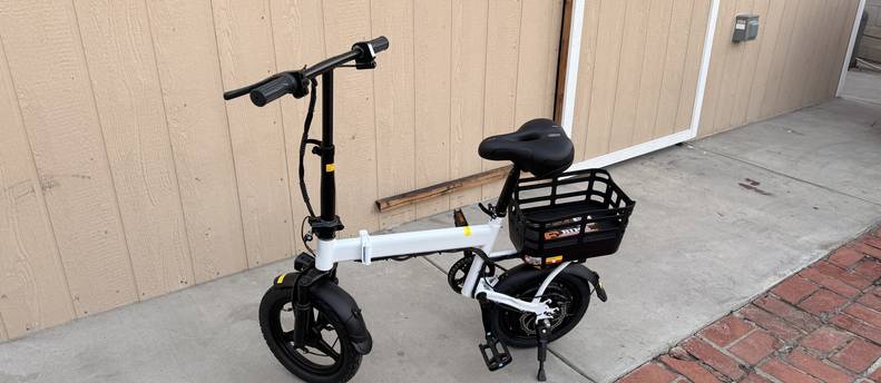 VIPLAT Adult Foldable Electric Bike, 700W Motor, 19MPH Top Speed, 32-Mile Range, 48V 15Ah Removable Battery, 14”