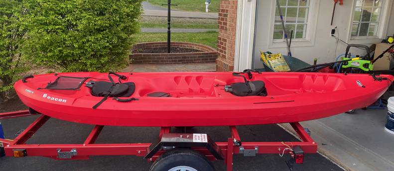 Ready-to-Launch Tandem 12 Foot Kayak (Oars & Vests Included) (1 of 2 Kayaks)