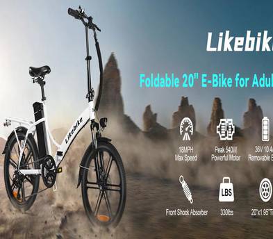 LikeBike Folding Ebike -- TheBus Rack Compatible!