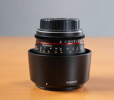Rokinon EF 85mm T1.5 Cinema lens for EF Mount Cameras