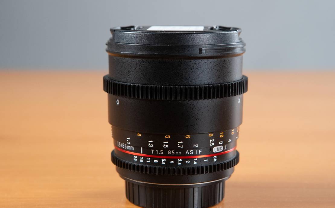 Rokinon EF 85mm T1.5 Cinema lens for EF Mount Cameras