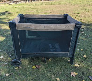 Portable Eddie Bauer baby bassinet