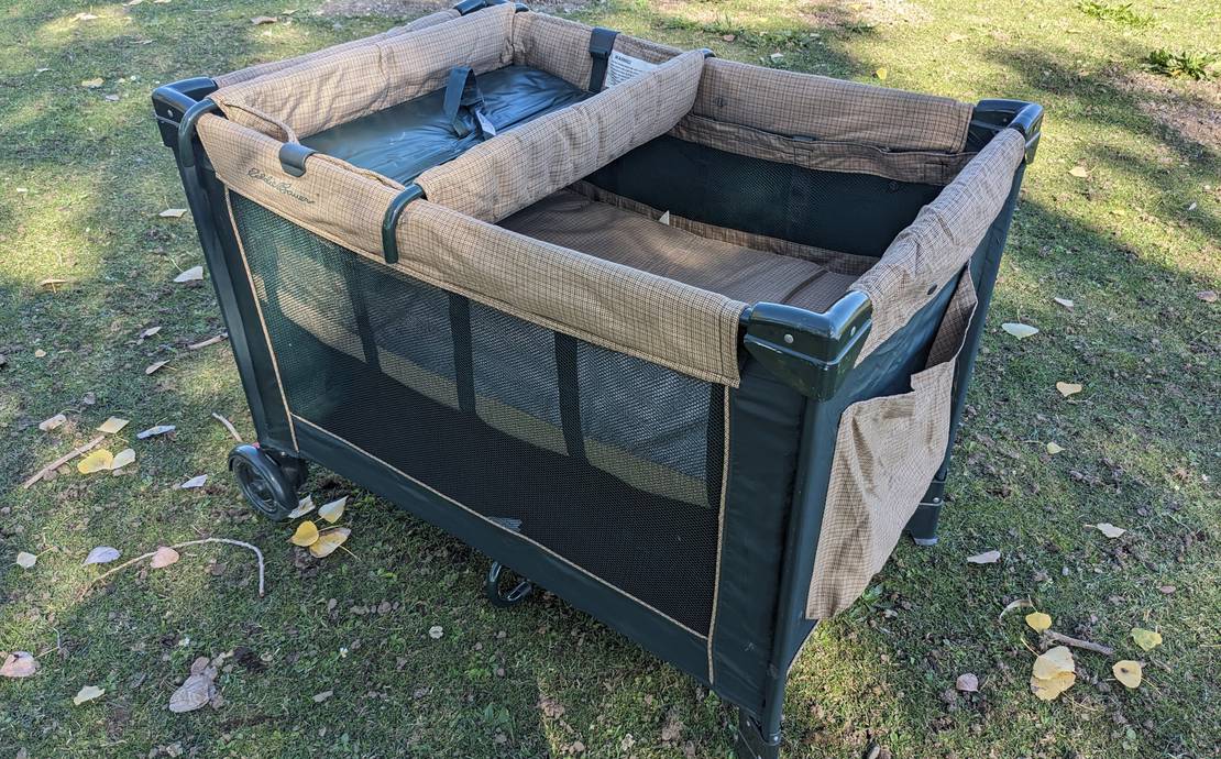 Portable Eddie Bauer baby bassinet