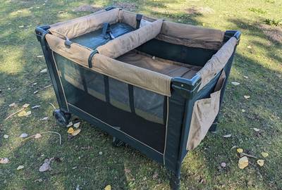 Portable Eddie Bauer baby bassinet