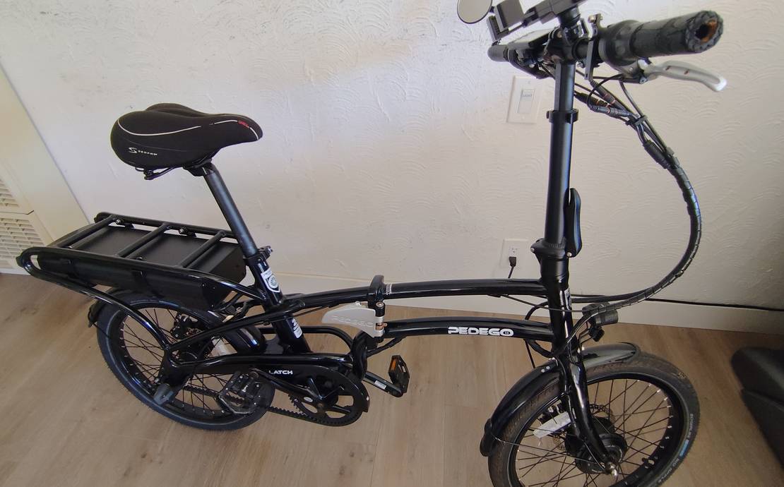 Pedego Latch BELT DRIVE 20" Electric Folding Bike Ebike 3 Speed Shimano IGH