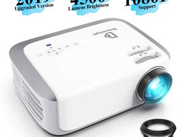 Projector 4500-Lux 1080P-HD 50,000Hr lamp life