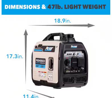 4000 watt Peak / 3200 watt Inverter Generator