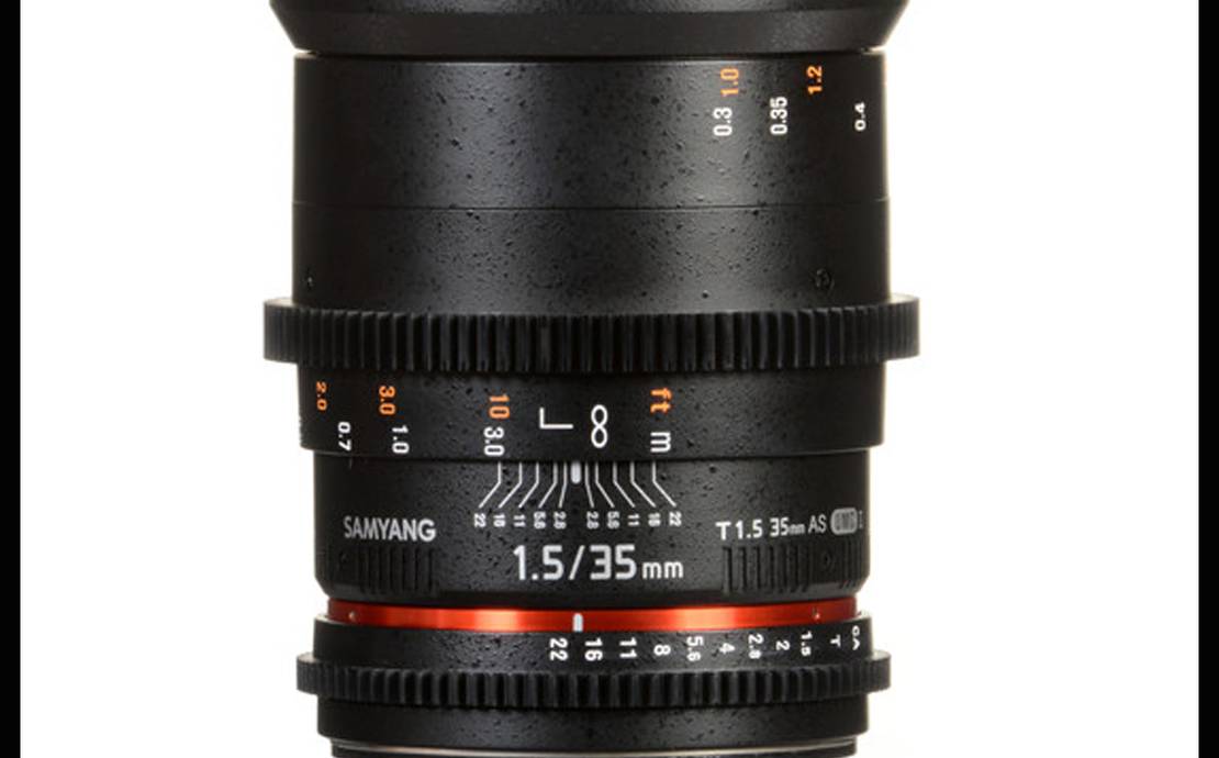 SAMYANG 35MM T1.5 VDSLRII CINE LENS FOR CANON EF