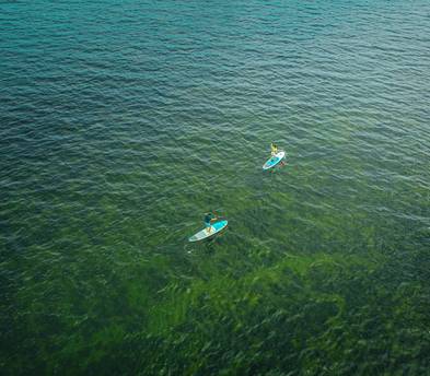2 Paddleboards (SUP) - Two 10.5' Inflatable SUP Paddleboard Package (With Electric Pump)