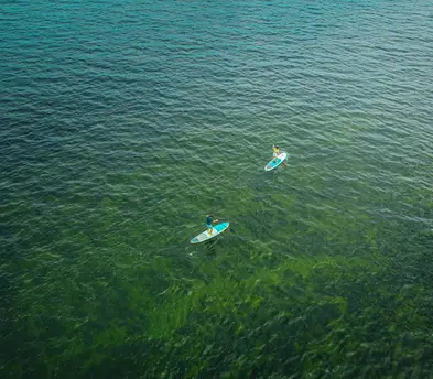 2 Paddleboards (SUP) - Two 10.5' Inflatable SUP Paddleboard Package (With Electric Pump)