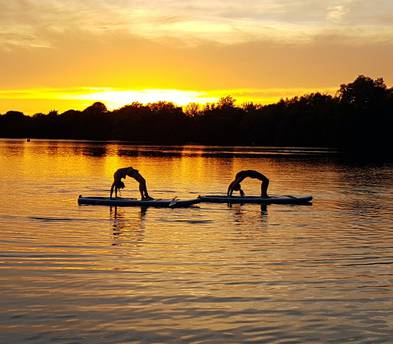 2 Paddleboards (SUP) - Two 10.5' Inflatable SUP Paddleboard Package (With Electric Pump)