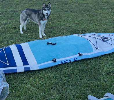 Isle Pioneer 10'6" inflatable paddleboard + life vest