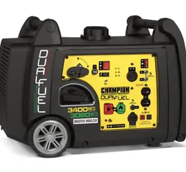 Champion 3400W Electric Start Dual Fuel Inverter - For RV and Food Trailer