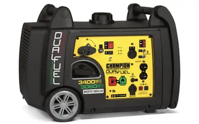 Champion 3400W Electric Start Dual Fuel Inverter - For RV and Food Trailer