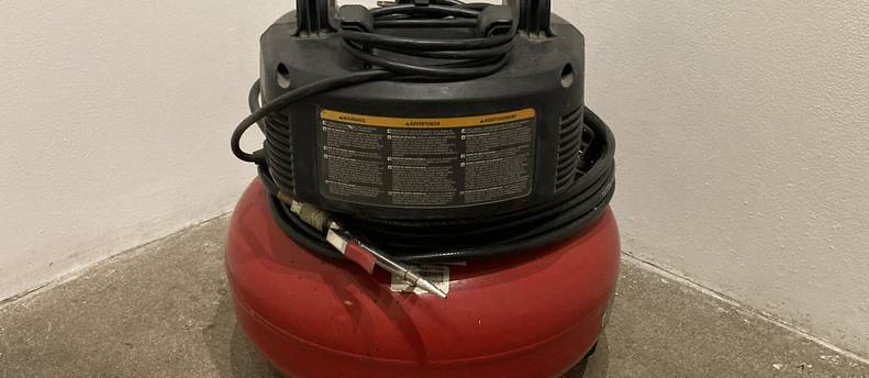 Porter Cable 150 PSI Compressor with Accessories and Pneumatic Tools