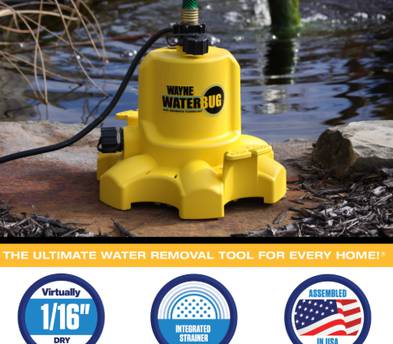WAYNE Water BUG Submersible Utility Pump (WWB)