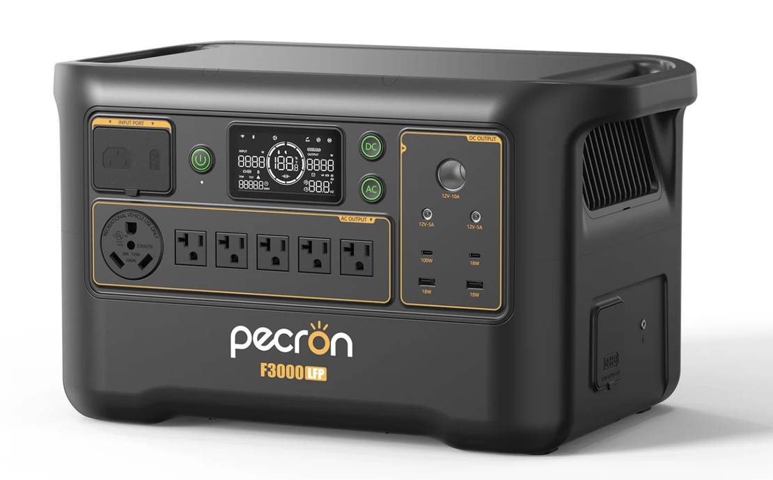 3600 Watt / 3,000Wh Portable Battery Power Station Backup Generator