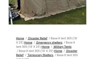 20 by 30 xHDT DESERT SAND. real army tent for the desert. Cabin type with wood stove pipe sleeve, hepa filter air intake sleeve,air exhaust out sleeve, and electrical in sleev, great control over dusty terrain or rainy terraine