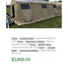 20 by 30 xHDT DESERT SAND. real army tent for the desert. Cabin type with wood stove pipe sleeve, hepa filter air intake sleeve,air exhaust out sleeve, and electrical in sleev, great control over dusty terrain or rainy terraine