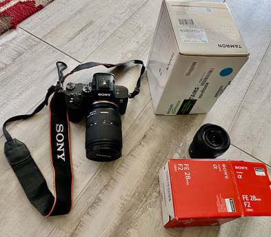 Sony A7iii Camera, FULL FRAME, SUPER FAST Sport Shots, 2 Lenses