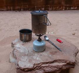 Snow Peak Titanium Mini Solo Backpacking Cookware