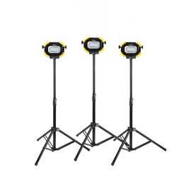 3-Outdoor Work Lights with stands - Rechargeable, LED, 15,000 Lumen!