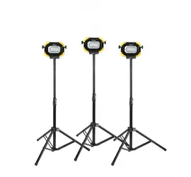 3-Outdoor Work Lights with stands - Rechargeable, LED, 15,000 Lumen!