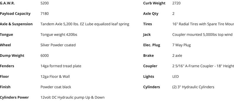 6' x 10' Dump Trailer