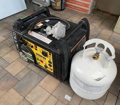 Champion 3400W Electric Start Dual Fuel Inverter - For RV and Food Trailer